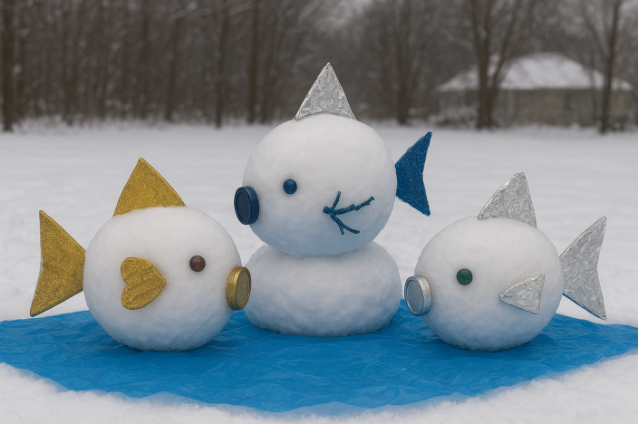 snowball fish trio